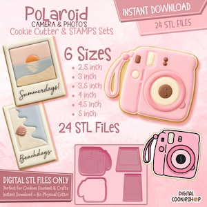 Polaroidkamera Kakformset: Sommarlovstema (utskrivbara STL-filer)