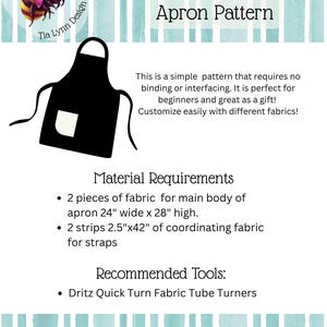 Reversible Apron Pattern with pockets