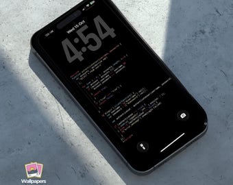 Hack iPhone Wallpaper | Programming Developer Script Lock Screen (Digital Download)