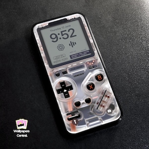 Sfondo trasparente 4K Retro Gameboy / Sfondo iPhone / Sfondo AI / Sfondo telefono / Sfondo console / Sfondo / HD