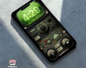Fallout Pip-Boy iPhone Wallpaper | Retro Gaming Lock Screen | Vintage Radio (Digital Download)