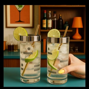 Vintage-MCM Tumbler Glassware-Dorothy Thorpe Inspired