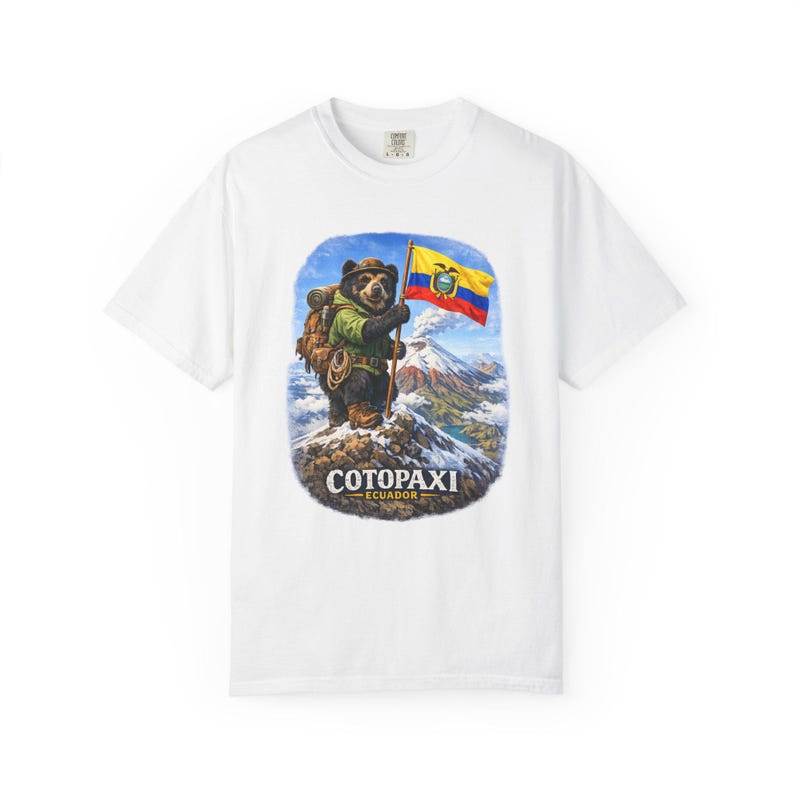 Cotopaxi Andino Bear Hiking design T-Shirt | with text image 2