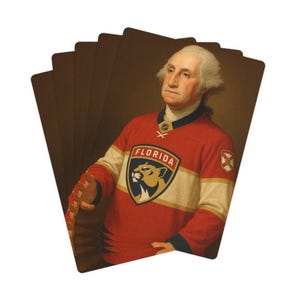 George Washington Panthers Pokerkarten Set - Einzigartiges Geschenk für Kartenspielliebhaber