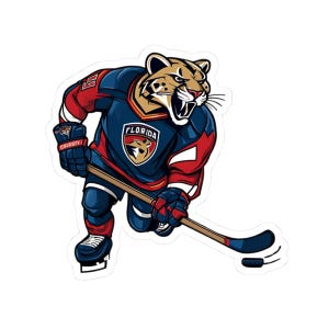 Adesivi fustellati Go Cats Go, adesivi per tifosi sportivi, adesivi per laptop, decorazioni con orgoglio per la squadra, regalo per gli amanti dell'hockey