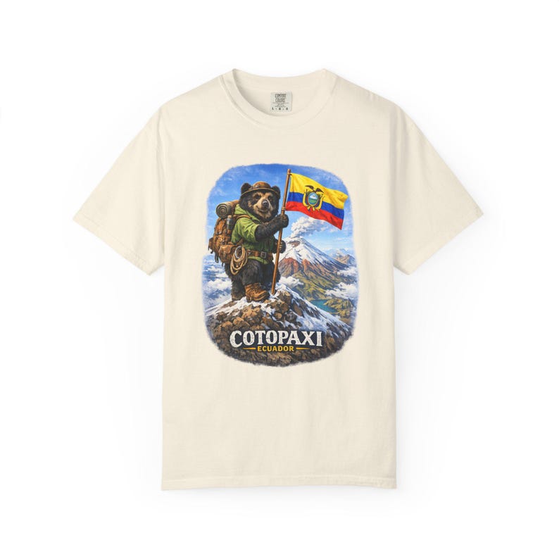 Cotopaxi Andino Bear Hiking design T-Shirt | with text image 3