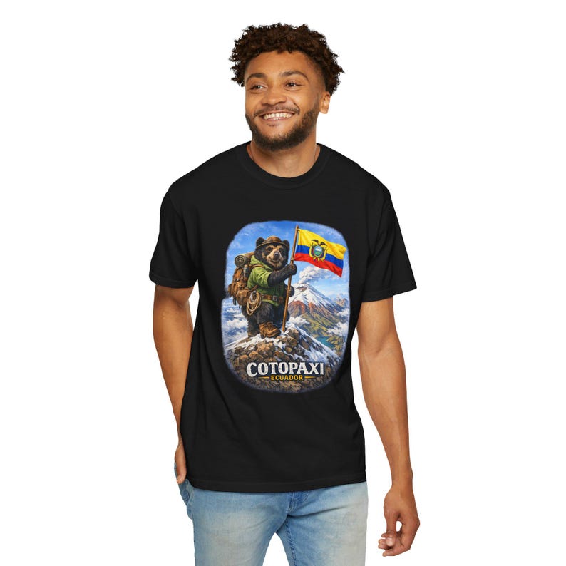 Cotopaxi Andino Bear Hiking design T-Shirt | with text image 10
