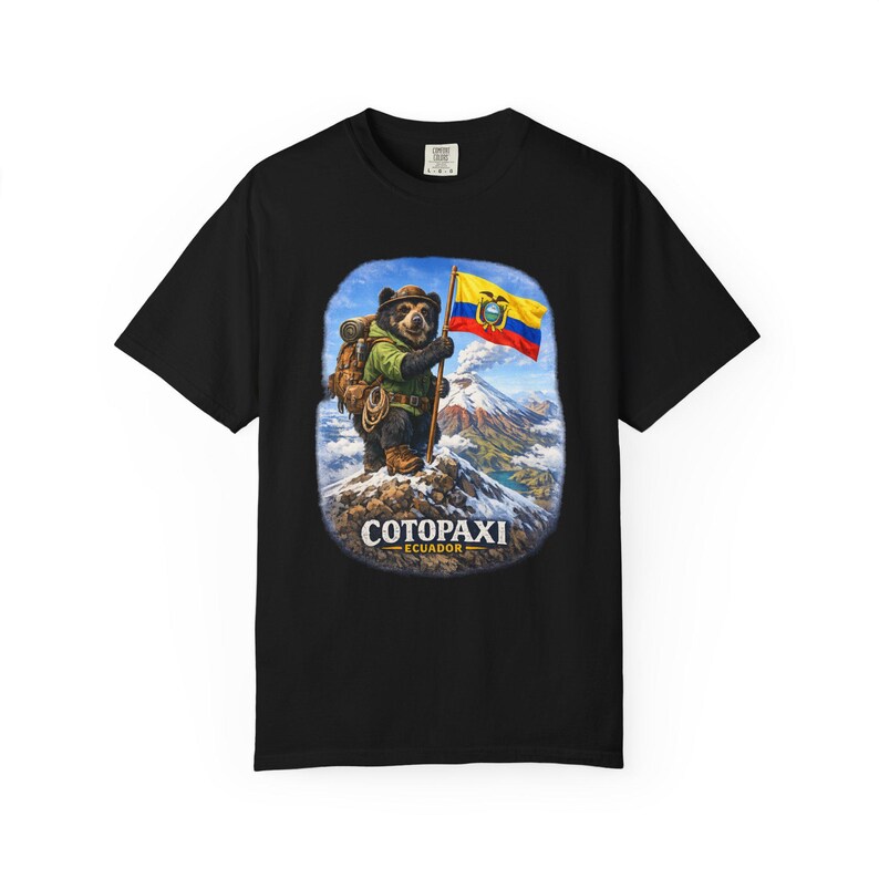 Cotopaxi Andino Bear Hiking design T-Shirt | with text image 6