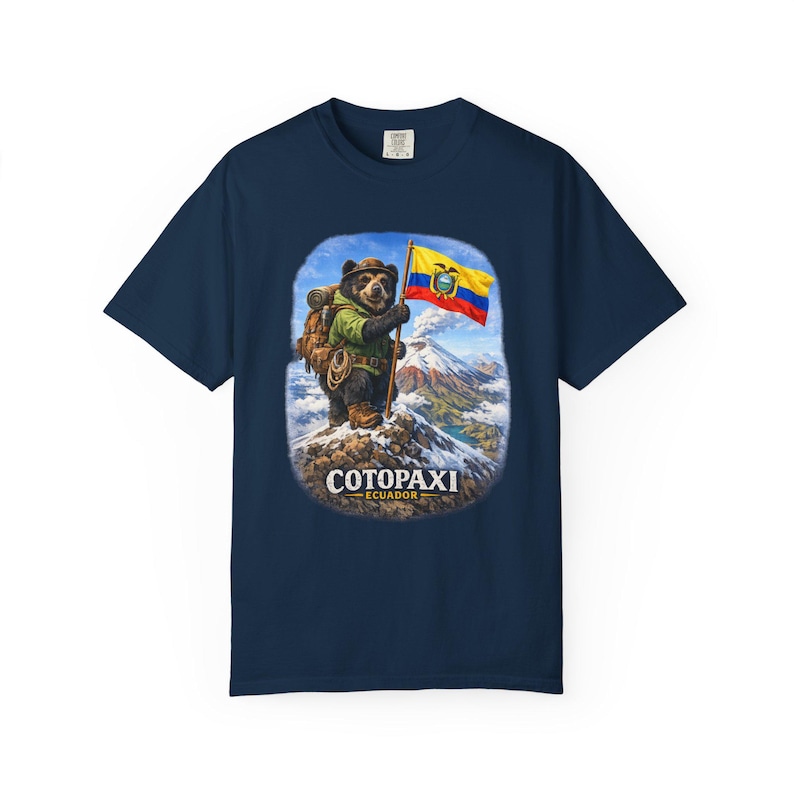 Cotopaxi Andino Bear Hiking design T-Shirt | with text image 1
