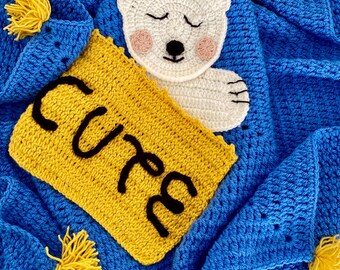 Manta para bebé Manta personalizada Tutorial de ganchillo fácil Manta suave para bebé Ganchillo para bebé Manta para recién nacido Manta de algodón Regalo para baby shower