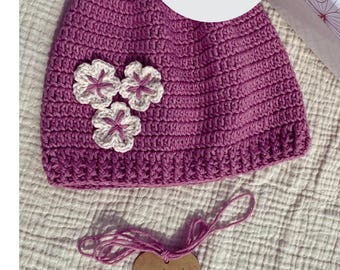 Patrón de gorro de bebé a crochet fácil en PDF / Ideal para principiantes / Tutorial en vídeo paso a paso / Descarga instantánea / Patrón de gorro de bebé / Regalo para bebé hecho a mano
