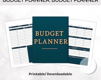 Financial Monthly Budget Planner, Expense Tracker, Savings Log Organizer