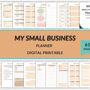 Digital Business Planner, Small Business Planner, Content Planner, Social Media Planner, Business Template, Side Hustle Planner, Goodnotes