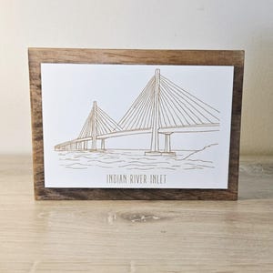 Indian River Inlet Bridge Sign | Delaware Beaches | Delaware Gifts