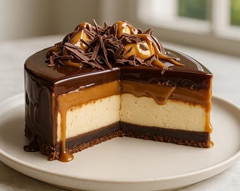 キャラメルチョコレートコーヒーチーズケーキ | レシピ印刷用PDF