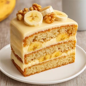 Best Recipe for Banana Walnut Cream Cake recipe download easy recipe family recipe book family recipe