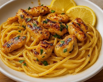 Creamy Chicken Linguine Recipe: Easy Family Dinner (PDF Download )
