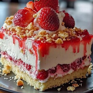 Strawberry Crunch Poke Cake Recipe: Printable PDF Download