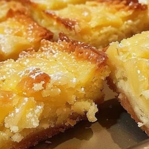 Pineapple Bliss Bars Recipe: Tropical Dessert (PDF Downloadable Recipe Card)
