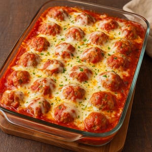 Melhor receita para caçarola de almôndegas assadas e assadas, download de receita fácil, livro de receitas de família, receita de família