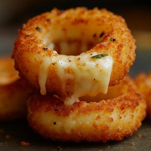 Best Recipe for Mozzarella Stuffed Onion Rings recipe download,easy recipe,family recipe book,family recipe