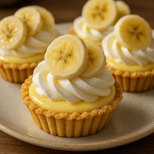 Recept no-Bake mini-bananenroomtaart: afdrukbare pdf-download