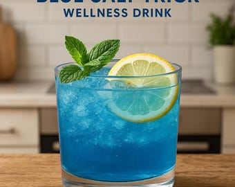 Truco de sal azul para hombres / Hidratación y vitalidad / PDF imprimible / Descarga instantánea