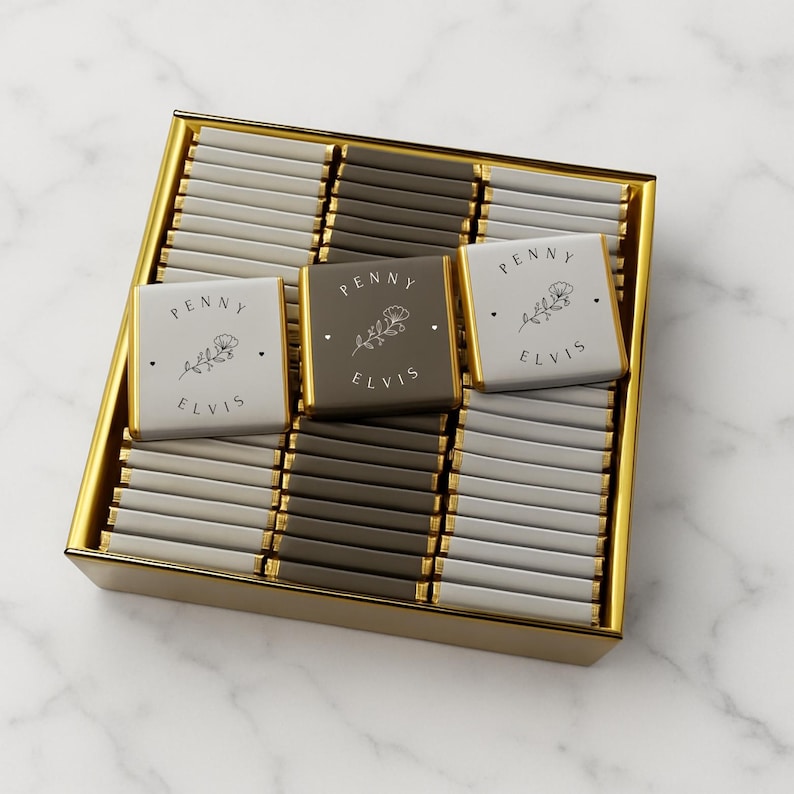50 Pcs Wedding Chocolate, Wedding Chocolate Favors, Customized Chocolate, Wedding Favors, Engagement Chocolate, Favors For Guests Chocolate Favors, Engagement Chocolate, Customized Chocolate, Favors For Guests, Gold Chocolate, Wedding Table Decor, Custom Chocolate, Favors for Wedding, Party Favors, Wedding Gift, Event Favors, Engagement favors, Wedding Chocolate