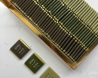 50 Pcs Wedding Chocolate, Wedding Chocolate Favors, Customized Chocolate, Wedding Favors, Engagement Chocolate, Favors For Guests