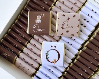 Baby Shower Chocolate Favors for Guests, Baby Shower Chocolate Favors, New Born Favors, Personalized Chocolate Favors, Baby Shower Gift