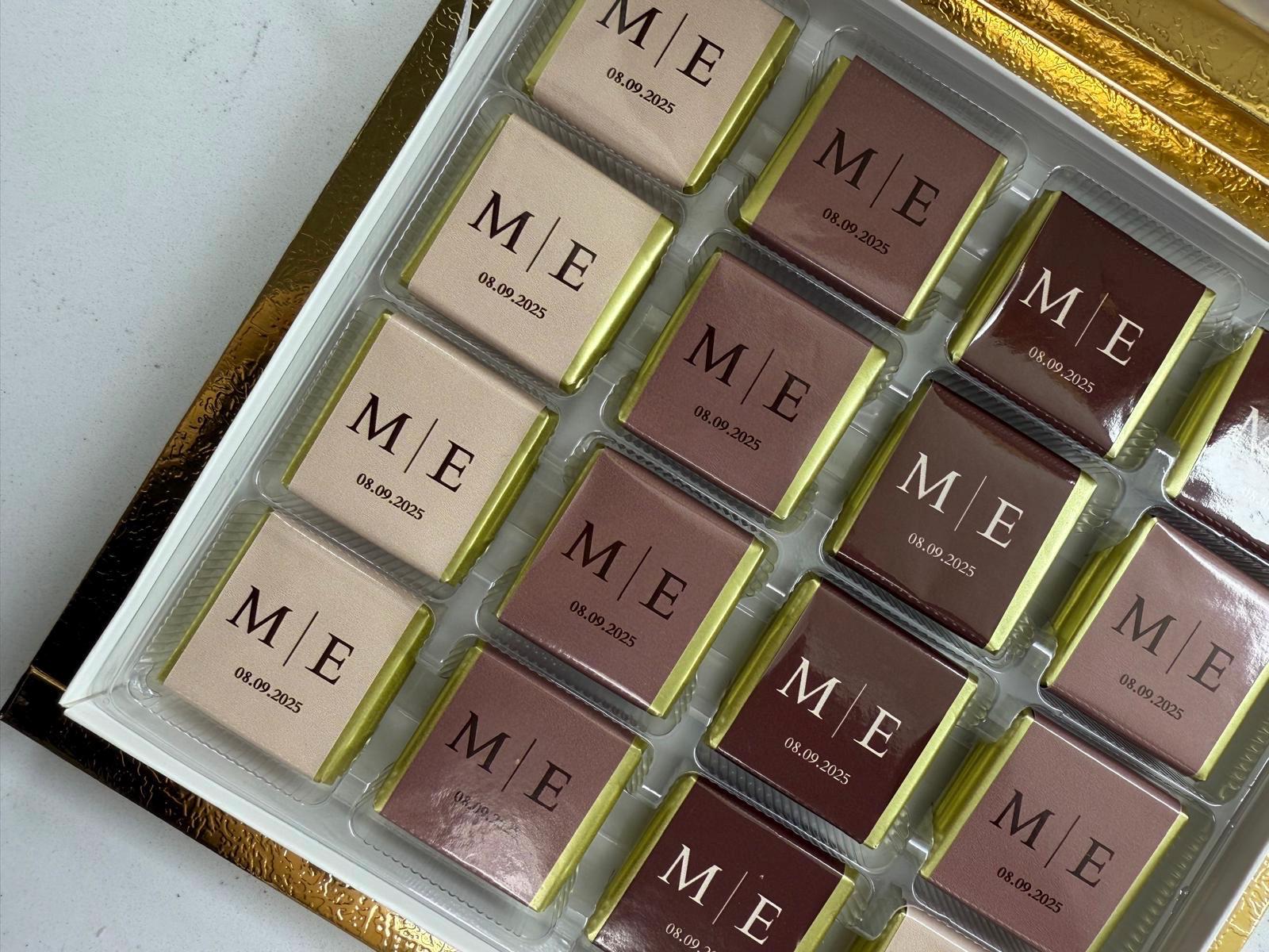 50 Pcs Wedding Chocolate, Wedding Chocolate Favors, Customized Chocolate, Wedding Favors, Engagement Chocolate, Favors For Guests