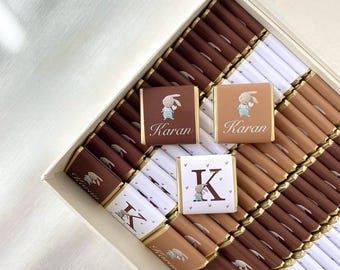 Baby Shower Chocolate Favors for Guests, Baby Shower Chocolate Favors, New Born Favors, Personalized Chocolate Favors, Baby Shower Gift