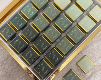 50 Pcs Wedding Chocolate, Wedding Chocolate Favors, Customized Chocolate, Wedding Favors, Engagement Chocolate, Favors For Guests