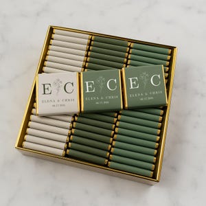 50 Pcs Wedding Chocolate, Wedding Chocolate Favors, Customized Chocolate, Wedding Favors, Engagement Chocolate, Favors For Guests