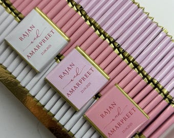 50 Pcs Wedding Chocolate, Wedding Chocolate Favors, Customized Chocolate, Wedding Favors, Engagement Chocolate, Favors For Guests