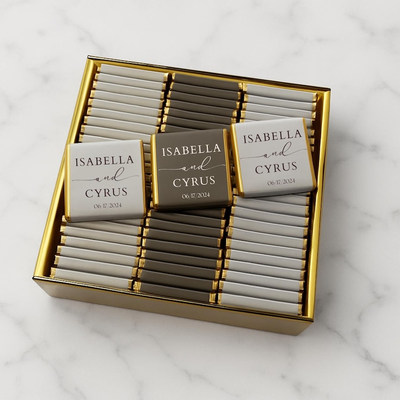 50 Pcs Wedding Chocolate, Wedding Chocolate Favors, Customized Chocolate, Wedding Favors, Engagement Chocolate, Favors For Guests Chocolate Favors, Engagement Chocolate, Customized Chocolate, Favors For Guests, Gold Chocolate, Wedding Table Decor, Custom Chocolate, Favors for Wedding, Party Favors, Wedding Gift, Event Favors, Engagement favors, Wedding Chocolate