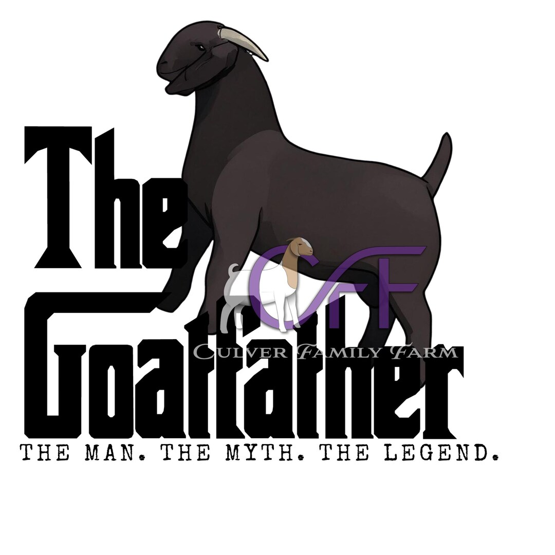 The Goatfather, Downloadable, Graphic - Etsy