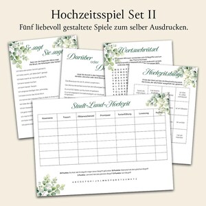 Wedding Games Set to Print - 5 Games for Guests | Wedding Games | Party Games | Wedding | Instant Download for Ceremony & Celebration
