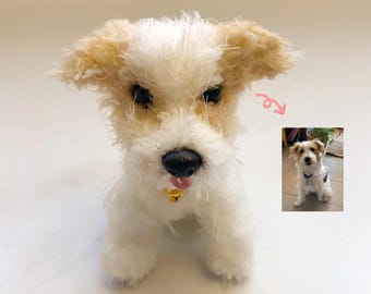 Benutzerdefinierte häkeln Hund Ornament benutzerdefinierte Plüschhund Haustier Verlust Geschenk für Hundebesitzer Geschenk für Hundeliebhaber Haustier Abschied Jahrestag Geschenk Hund Fotofigur