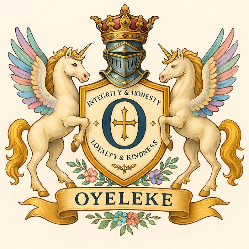 Self Crest Custom Family Crest Design – Personalized Heraldic Emblem (digital ...