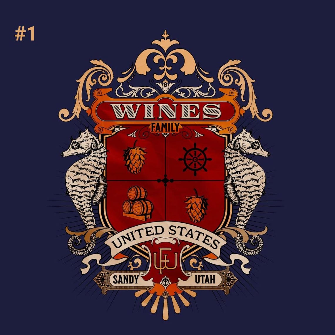 Family Crest Coat of Arms | Custom Logo Design | Family Crest - Etsy