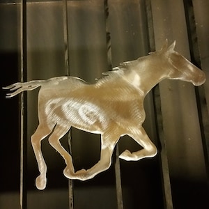 Horse Western Bronco yard art stake steel lawn #53