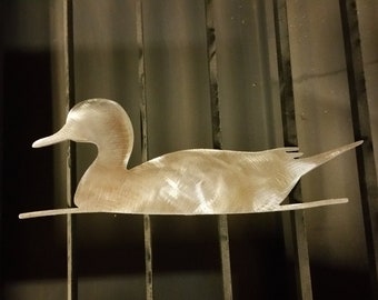 Ente Stockente Yard Kunstpfahl Stahlrasen Wasservögel Canvasback #DuckYard