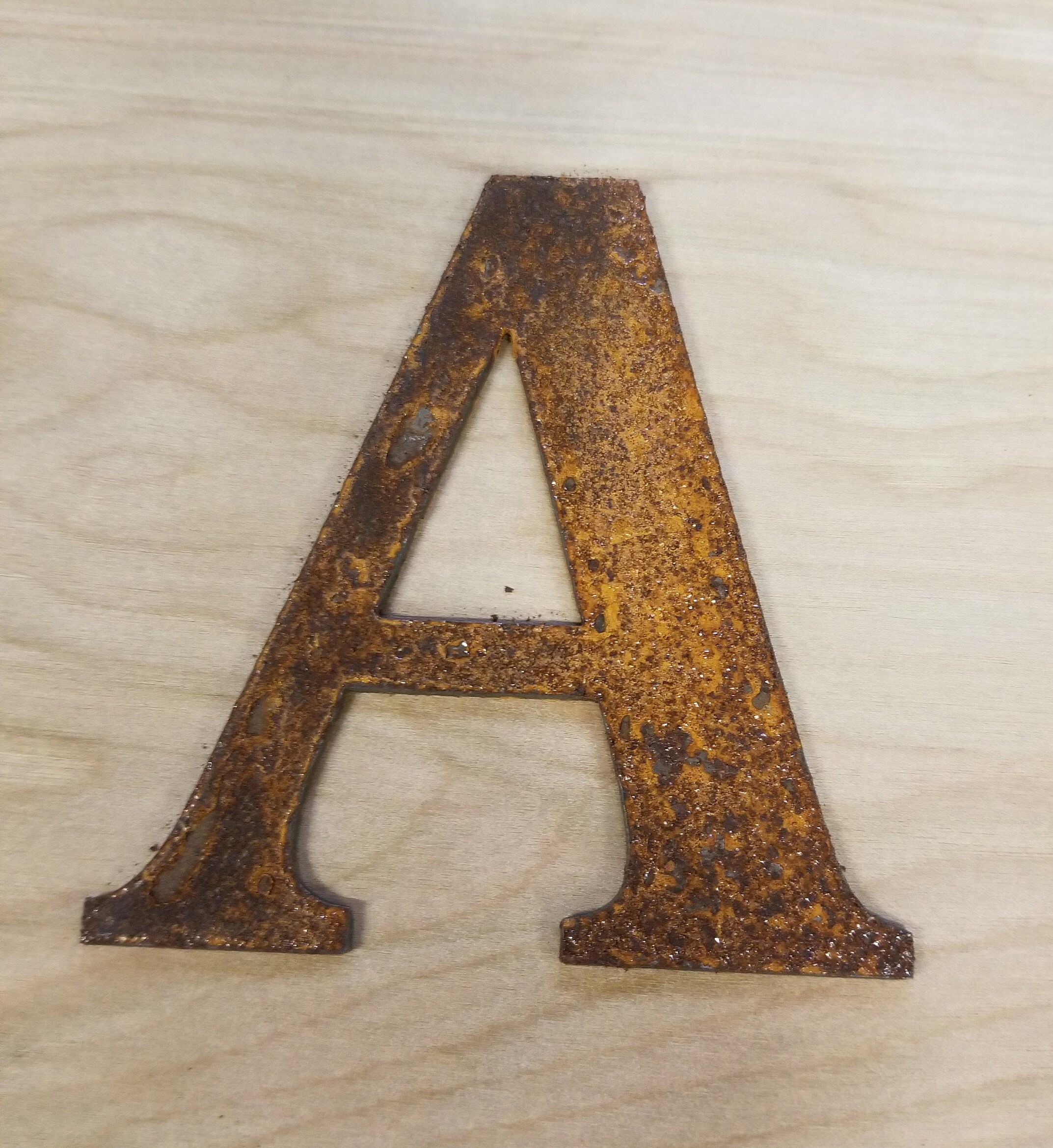 Rustic Metal letters and Numbers Rusty designs for your Etsy