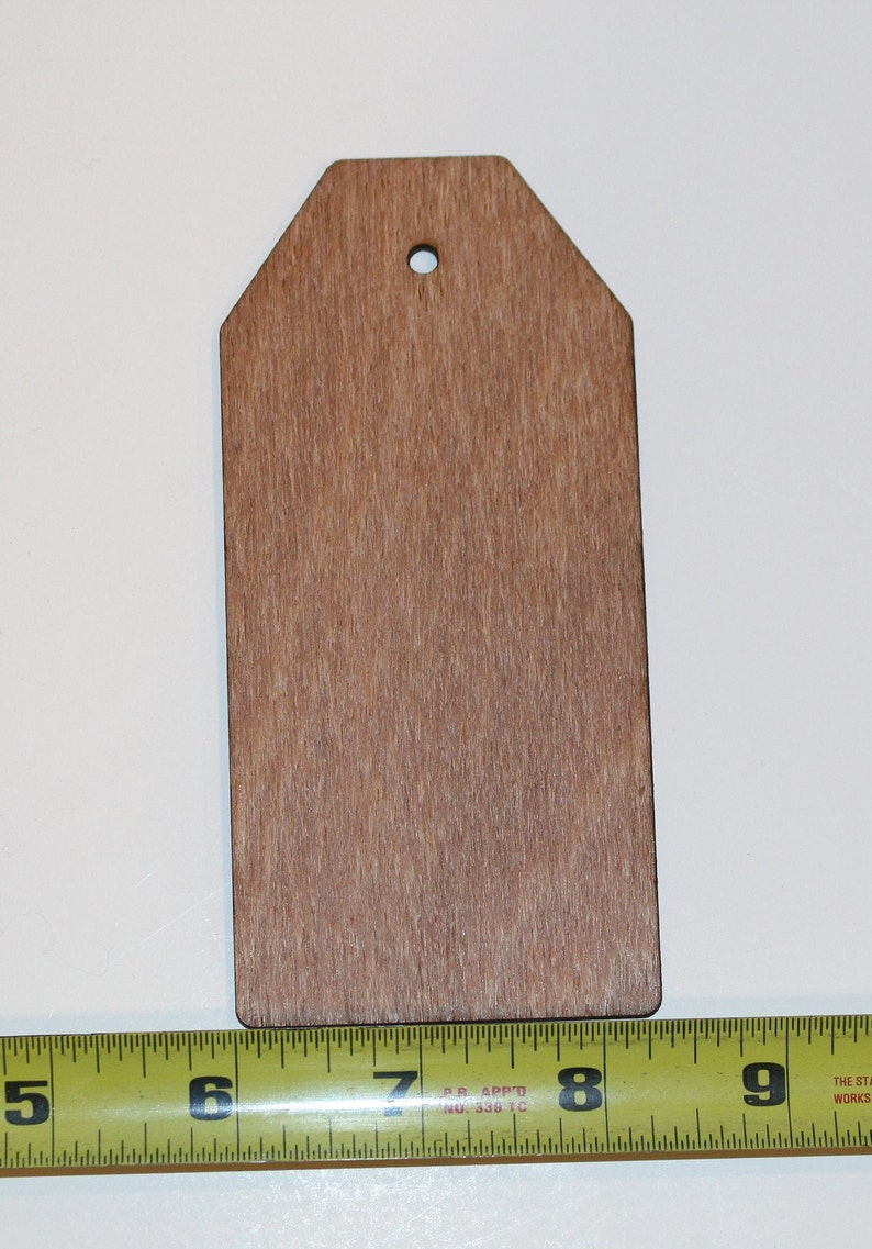 Wood Price Tag 5.0 X 1.4 Product Store Gift Etsy