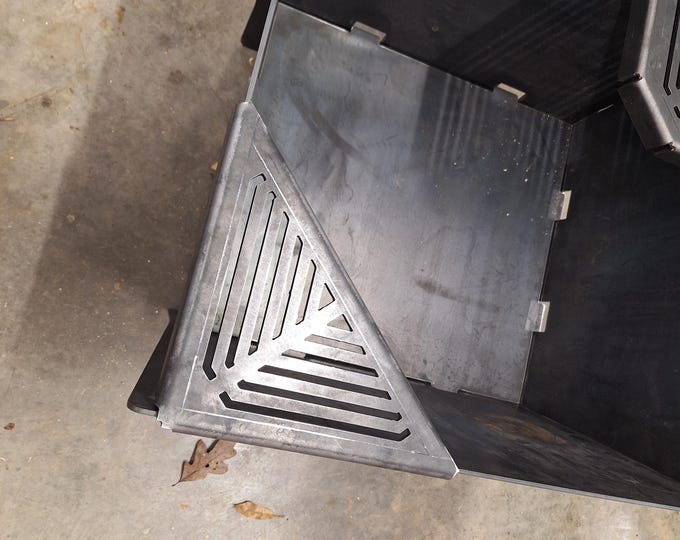 Fire Pit Grate Heavy duty custom cook top camping grill plate universal fit