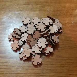 Clover Shamrock wood shape four leaf 2.5mm Birch .75 - 10 inch Arts crafts decoration paint project ornament gift wedding