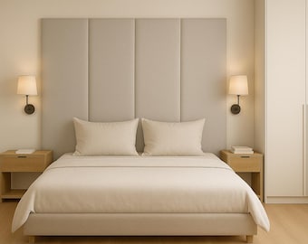 Samt gepolsterte Wandpaneel: Rechteckige weiche Kopfteilfliese, einfach, weich, Schlafzimmer, Kinderzimmer,