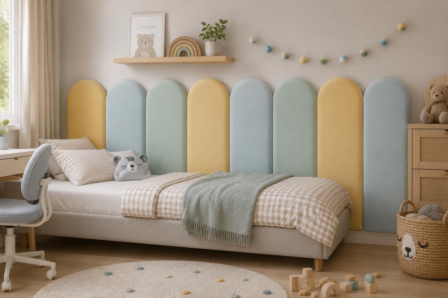 Wandpolsterung kinderzimmer