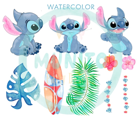 png stitch en acuarela stitch watercolor cliparts cliparts stitch aquarelle clipart stitch acquerello Cliparts Stitch em aquarela Stitch png